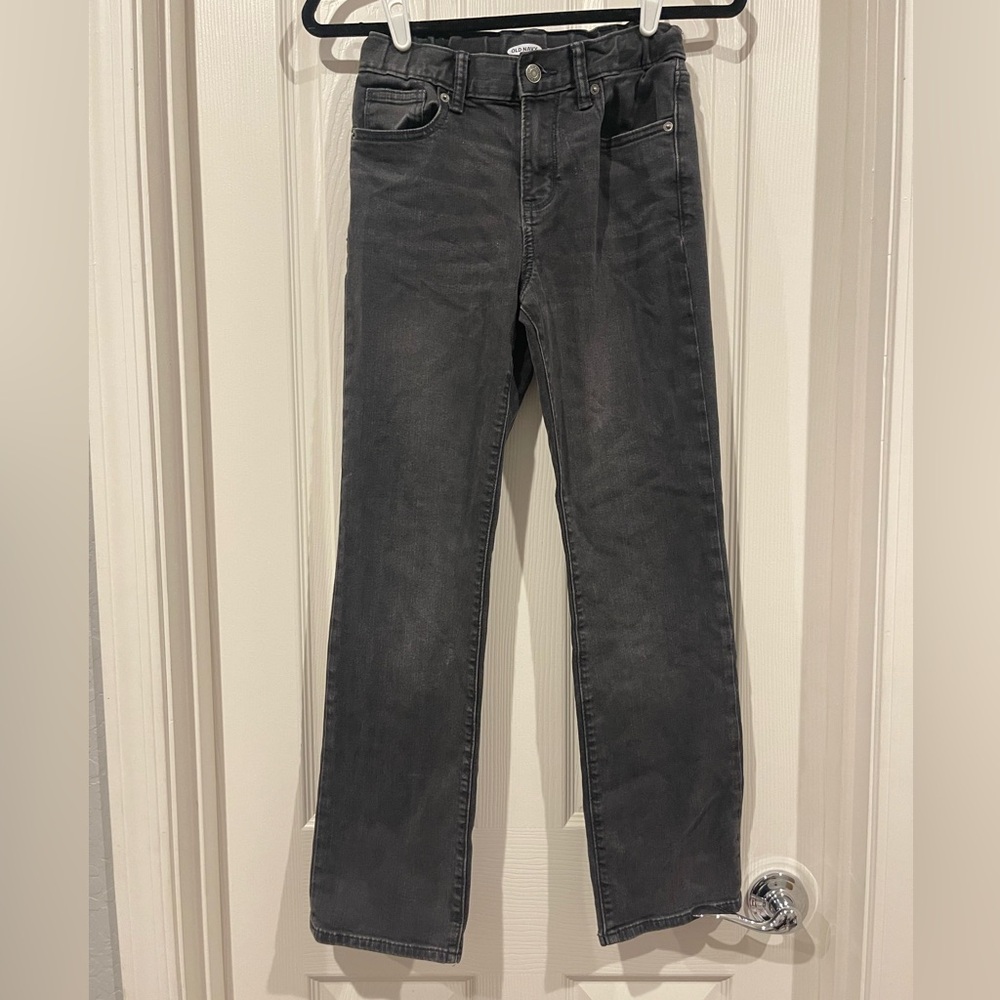 Straight Leg Black Jeans Old Navy Built in Flex